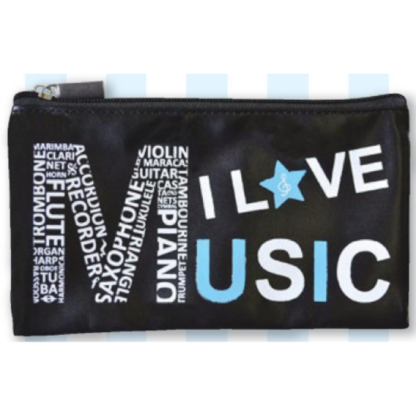 I Love Music Pencil Case