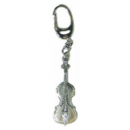 Pewter Keyring - Cello