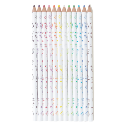 Pencil Set - 12 Coloured Pencils in Tube